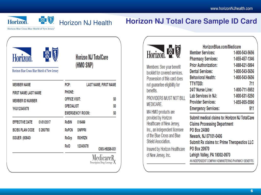 Horizon nj health store medicare